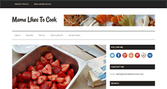 Desktop Screenshot of mamalikestocook.com