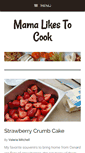 Mobile Screenshot of mamalikestocook.com