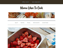 Tablet Screenshot of mamalikestocook.com